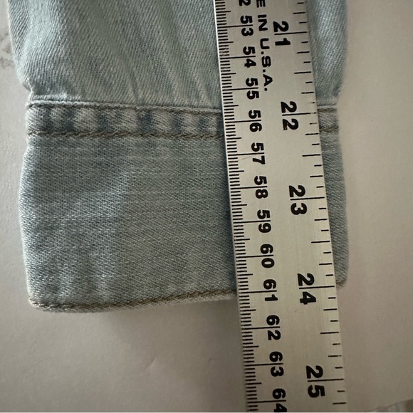 BDG Womens Southwest Embroidered Denim Long Sleeves Shirt Small - Picture 11 of 12